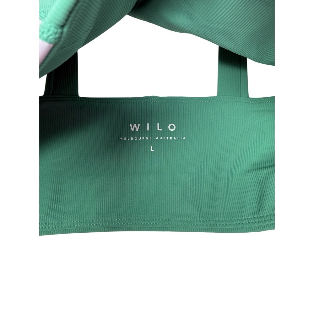 Wilo Athletic Sports Bra Apple Green Color Large NWT - Picture 4 of 6